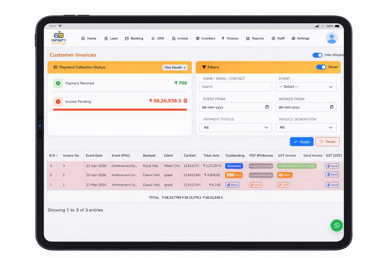 Billing Invoice Management